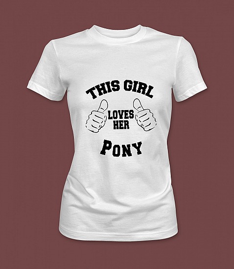 This girl loves her Pony